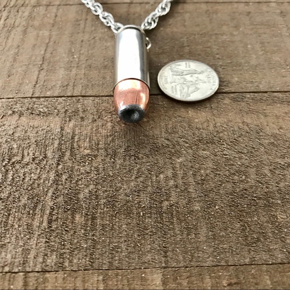 Hollow Point 50 Ae Bullet Pendant Necklace - Picture 3 of 6